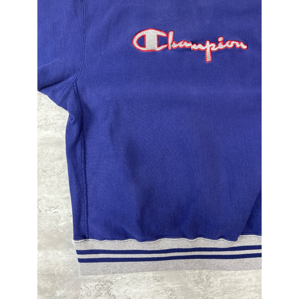Vintage 90s Champion Embroidered Spellout Reverse Weave Sweatshirt Size Large