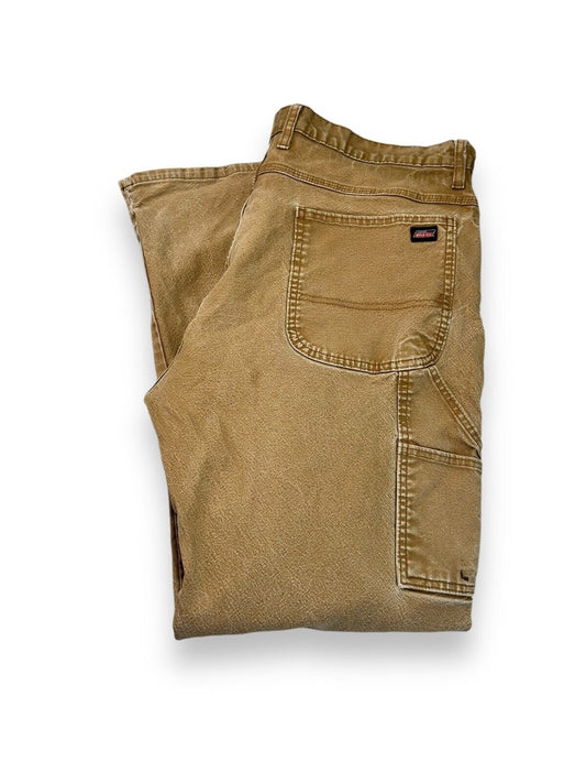 Vintage Dickies Canvas Work Wear Carpenter Pants Size 40W Beige