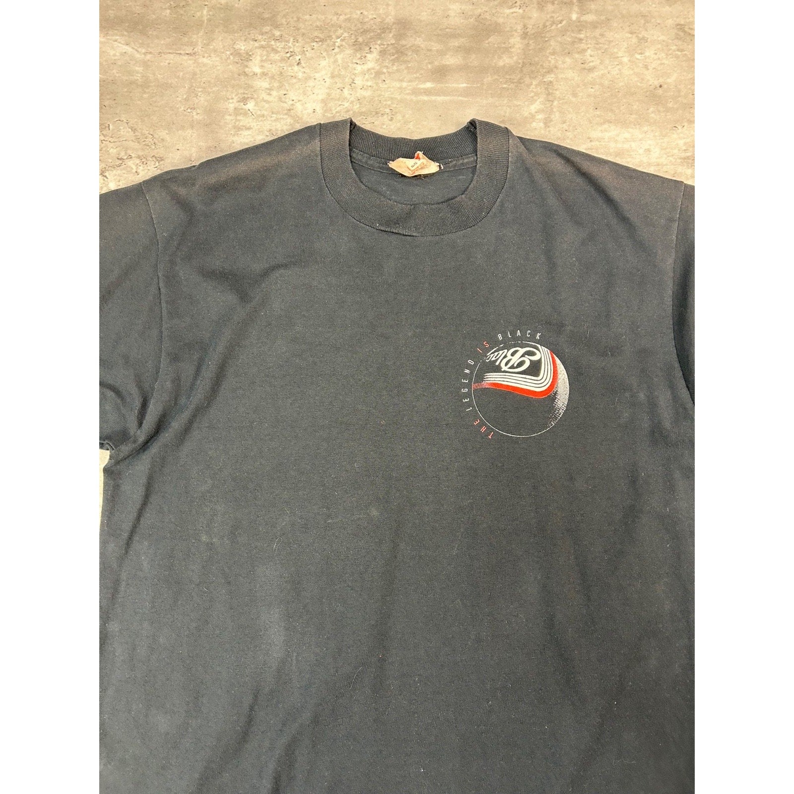 Vintage 90s The Legend Is Black Billiards Graphic T-Shirt Size XL