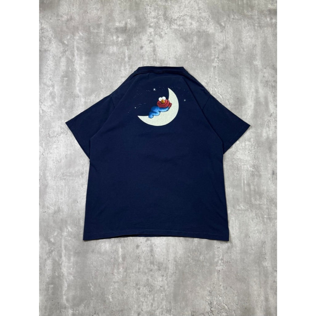 Vintage 90s Elmo Glow In The Dark Cartoon Graphic Tv Show T-Shirt Size Large