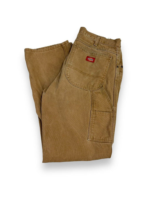 Vintage Dickies Canvas Workwear Carpenter Pants Size 32 Brown