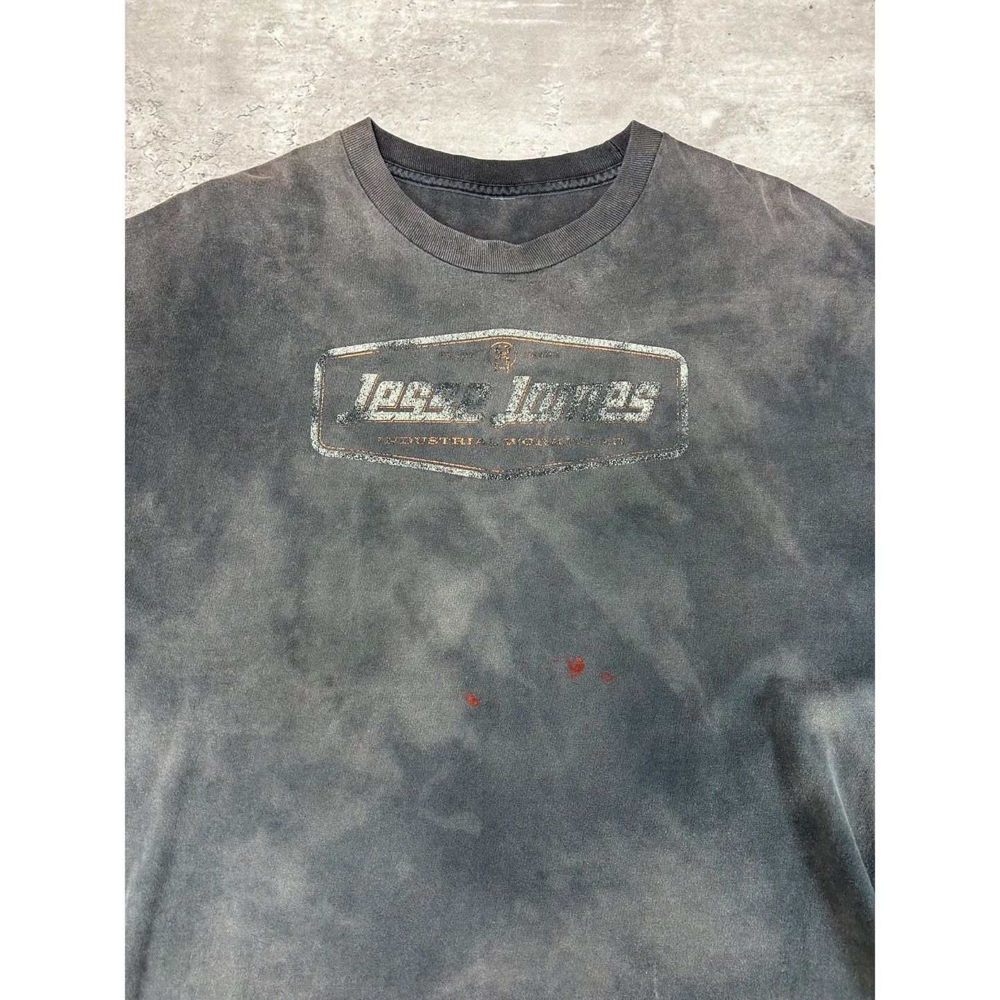 Vintage Jesse Jones Graphic Spellout Distressed Faded T-Shirt Size XL