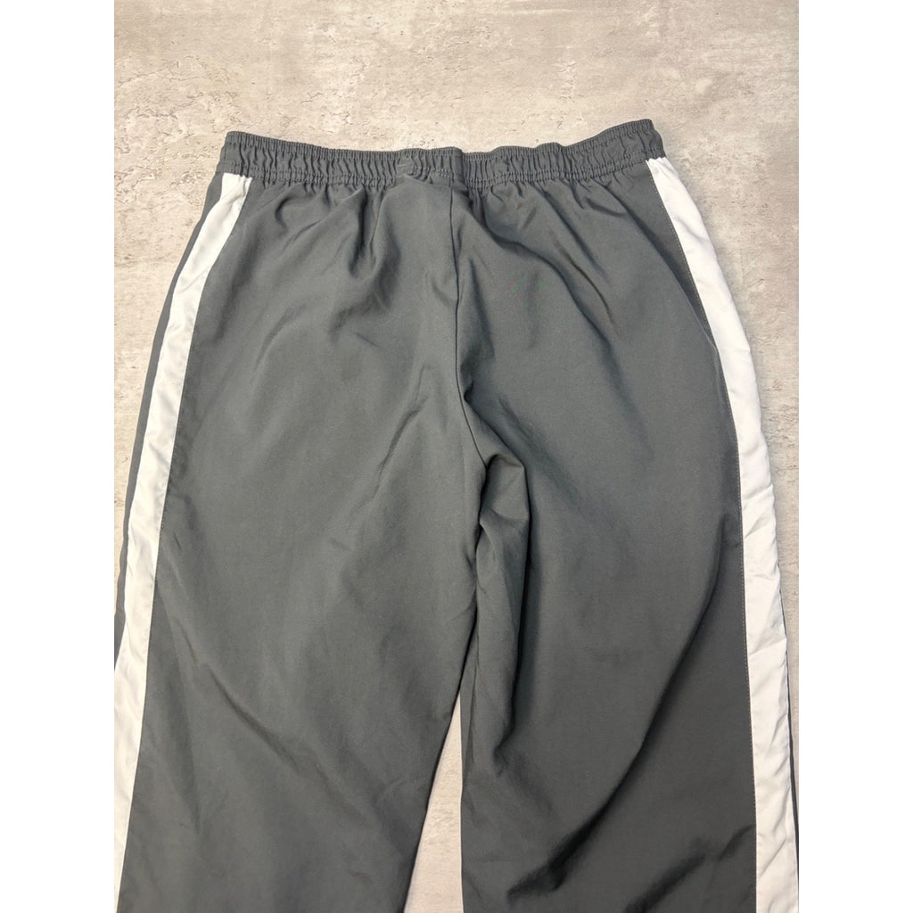 Nike Fit Embroidered Swoosh Spellout Logo Nylon Track Pants Size Medium YOUTH