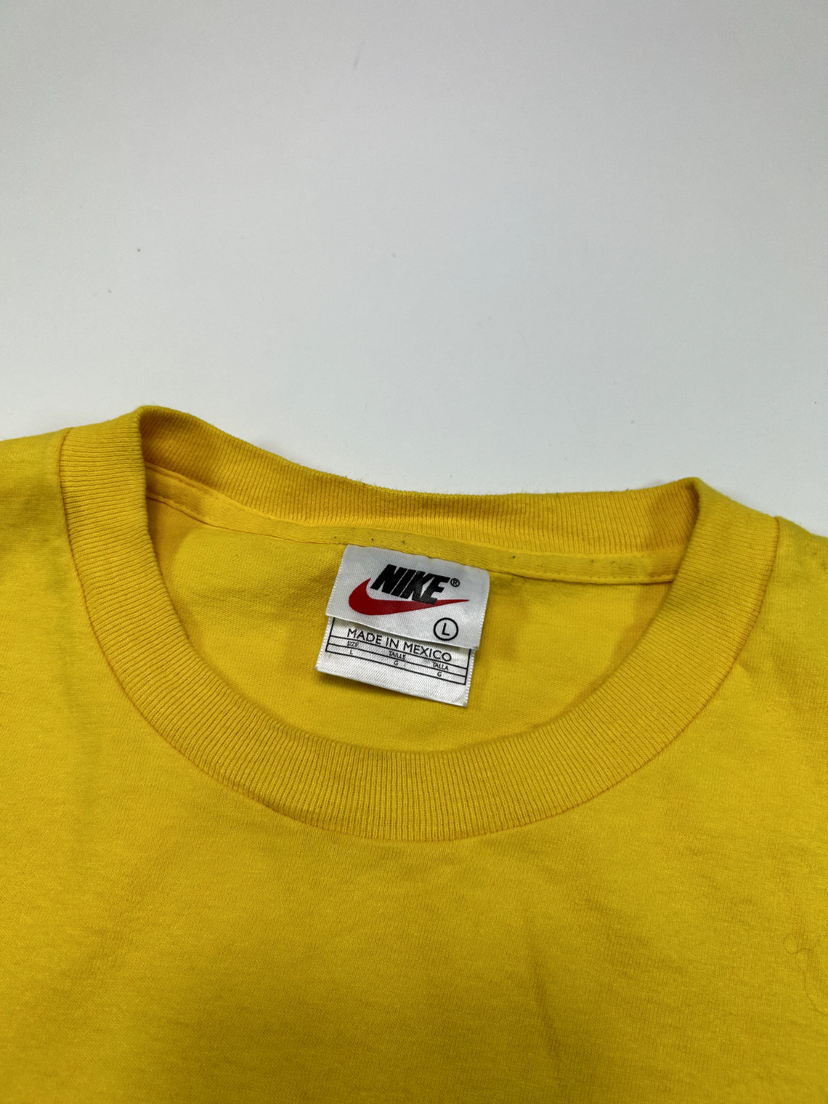 Vintage 90s Nike Embroidered Mini Swoosh Tonal T-Shirt Size Large