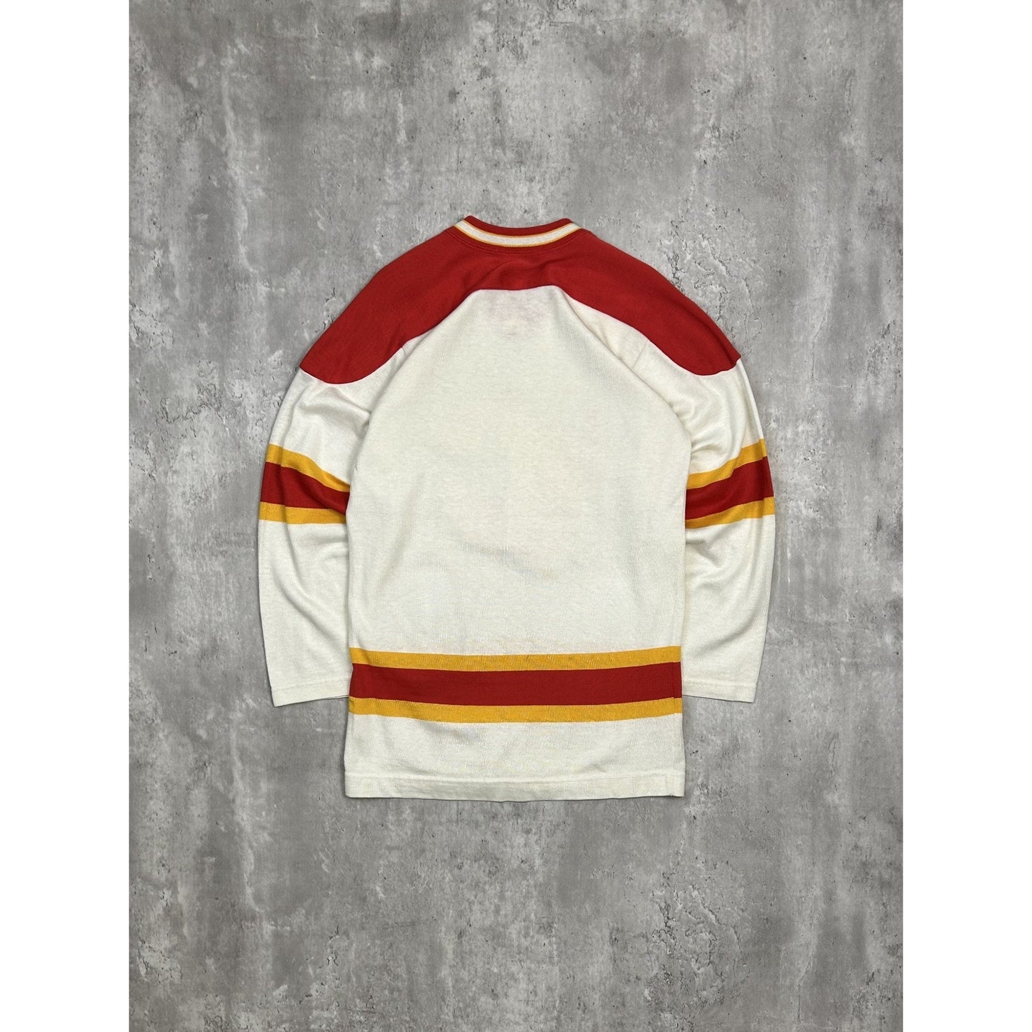 Vintage 70s/80s Calgary Flames NHL Stitched Hockey Jersey Size Small