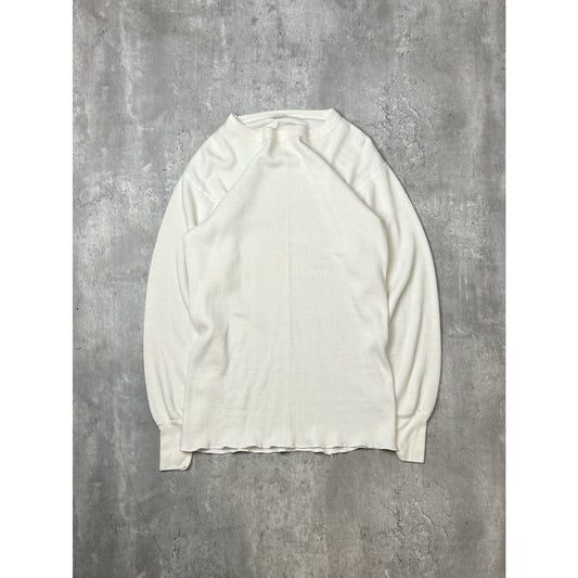 Vintage 1980s J.E. Morgan Thermal Print Long Sleeve T-Shirt Size XL White