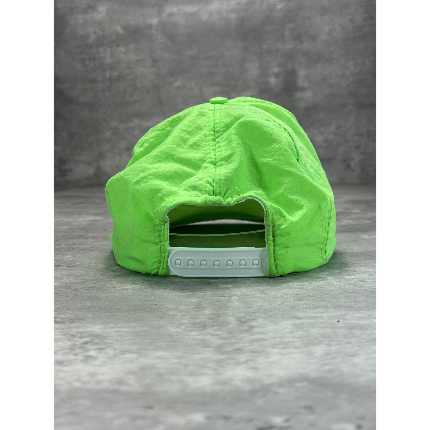 Vintage 1992 Skydome Champion Spellout Graphic Snapback Hat OSFA Neon Green