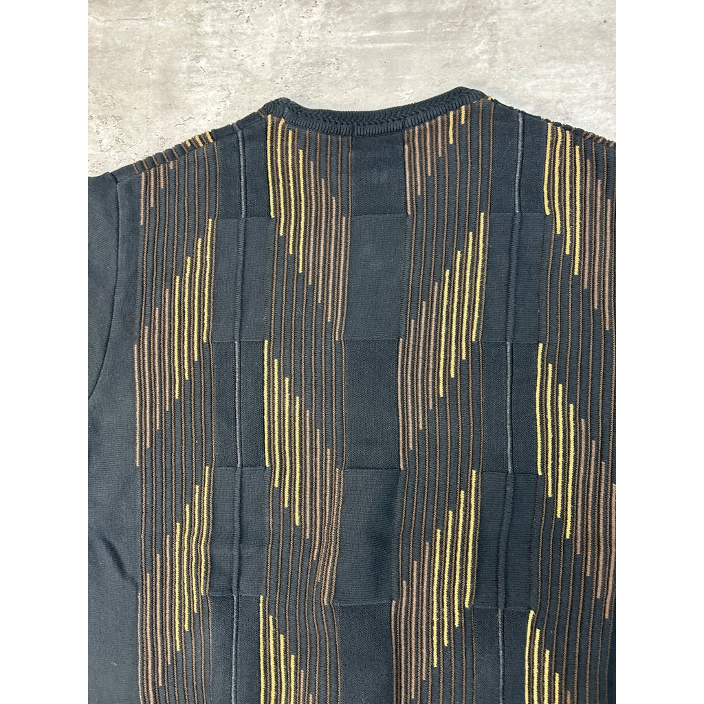 Vintage 90s Strada Abstract Striped Pullover Knit Sweater Size Large
