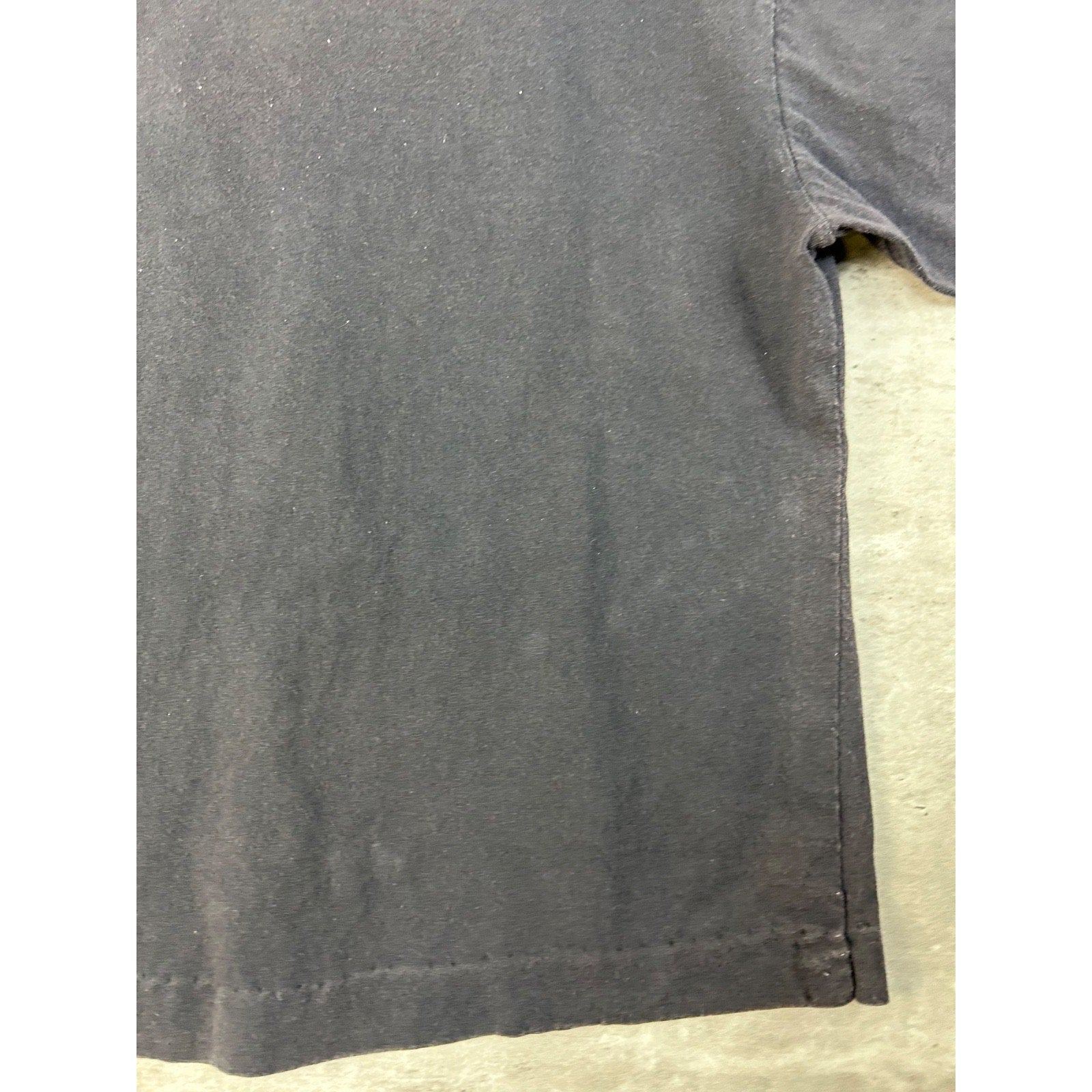 Vintage 90s Painted Flower Nature Art Graphic Black T-Shirt Size XL