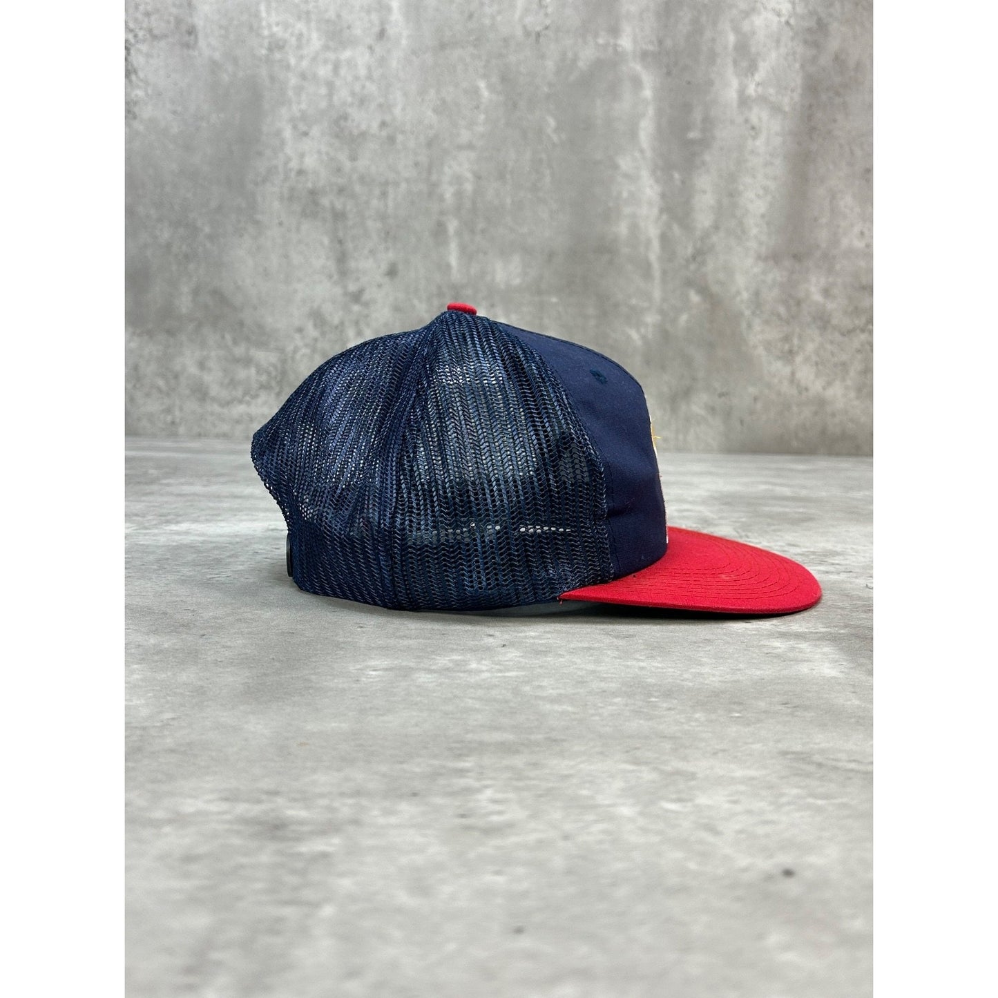 Vintage 80s California Angels MLB Embroidered Logo Trucker Snapback Hat OSFA