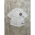 Vintage Mark Prior #22 Chicago Cubs MLB Stitched Pinstripe Jersey Size YOUTH M