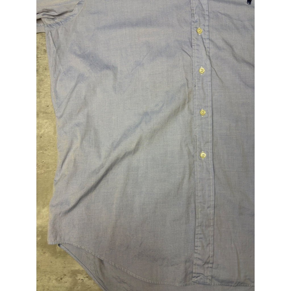Vintage Polo Ralph Lauren Embroidered Pony Long Sleeve Button Up Shirt Size 2XL