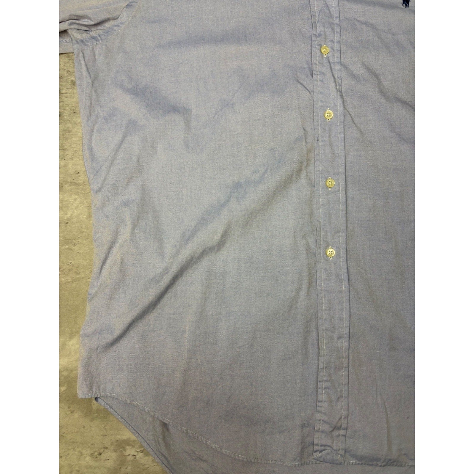 Vintage Polo Ralph Lauren Embroidered Pony Long Sleeve Button Up Shirt Size 2XL