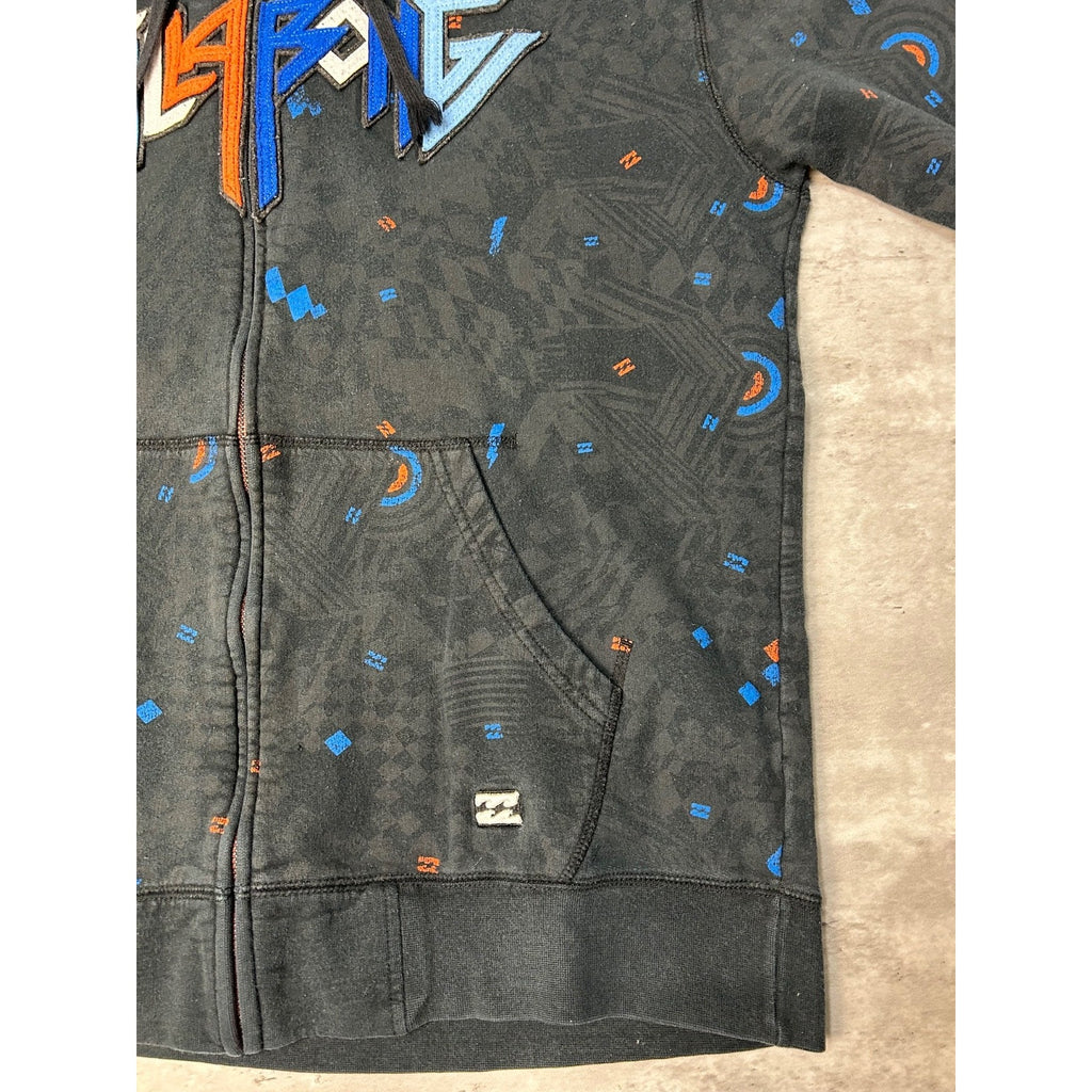 Vintage Y2K Billabong Embroidered Spellout Full Zip Sweatshirt Size XL