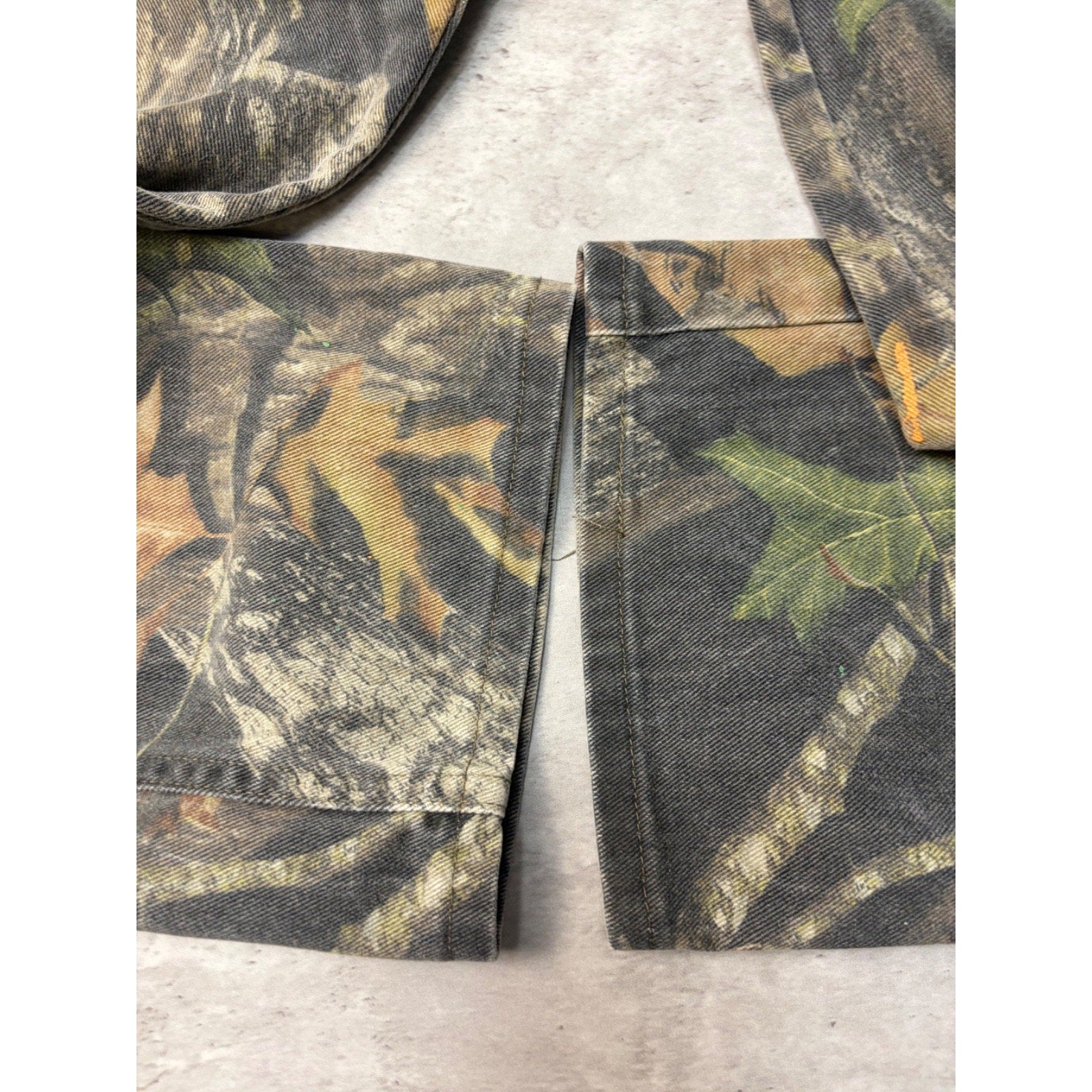 Vintage Wrangler Mossy Oak Breakup Camo Double Knee Hunting Pants Size 34