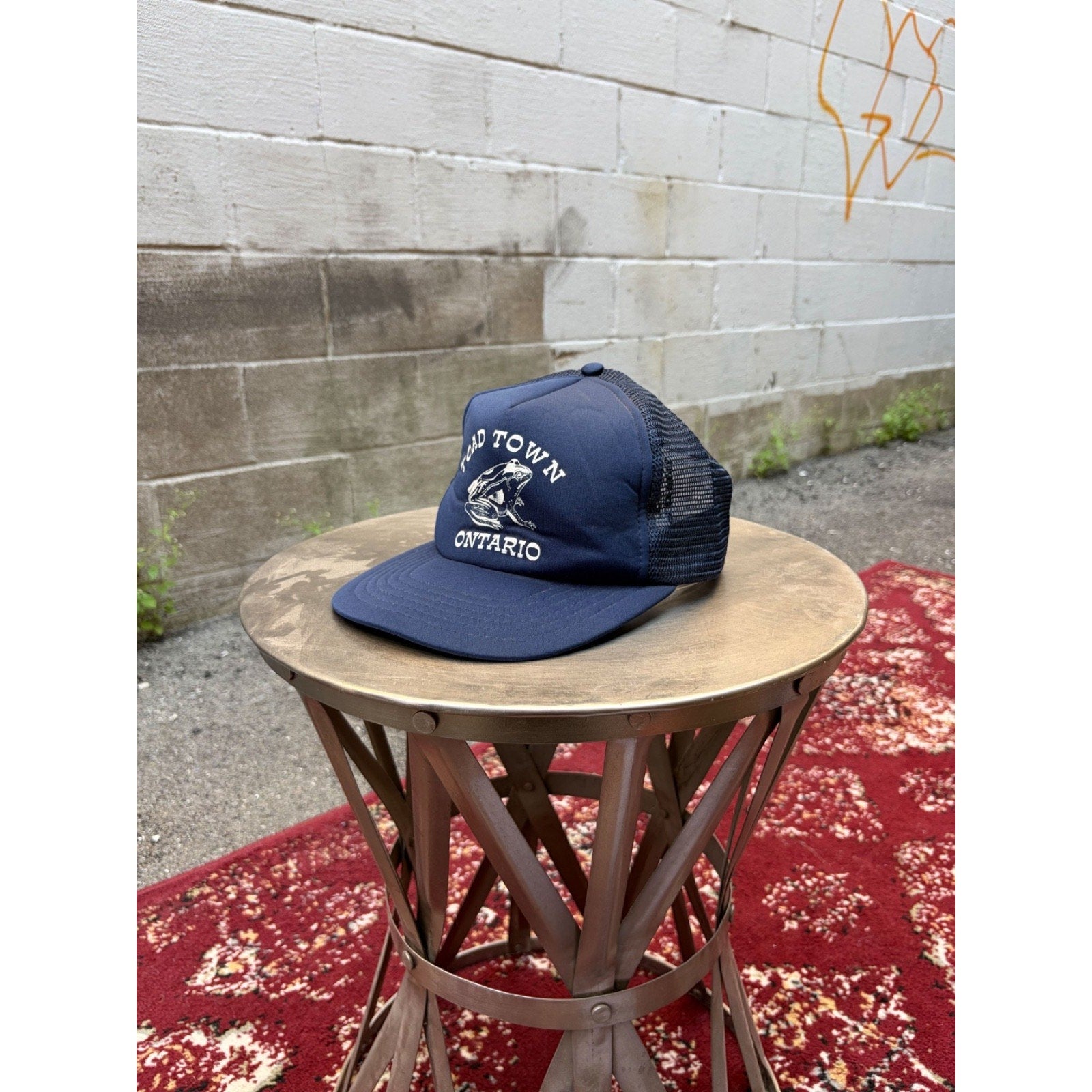 Vintage 80s/90s Toad Town Ontario Destination Graphic Snapback Hat OSFA