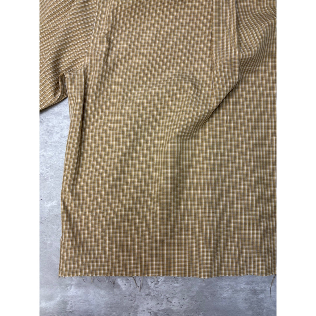 Vintage L.L. Bean Plaid Long Sleeve Cropped Button Up Shirt Size Medium