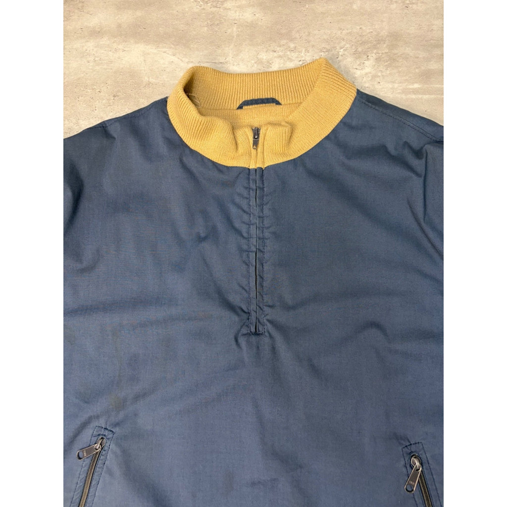 Vintage Izod Lacoste 1/4 Zip Pullover Bomber Jacket Size Large