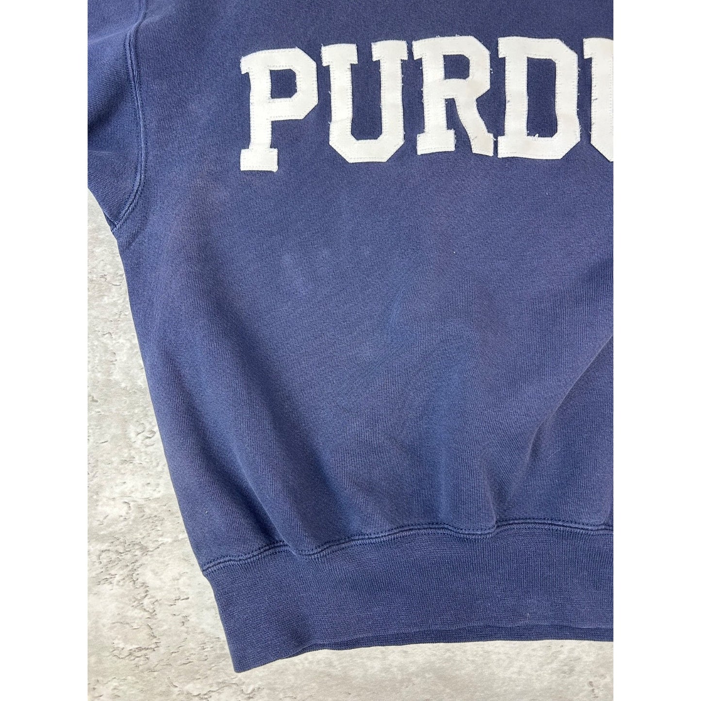 Vintage 90s Purdue Boilermakers NCAA Embroidered Spellout Sweatshirt Size Large