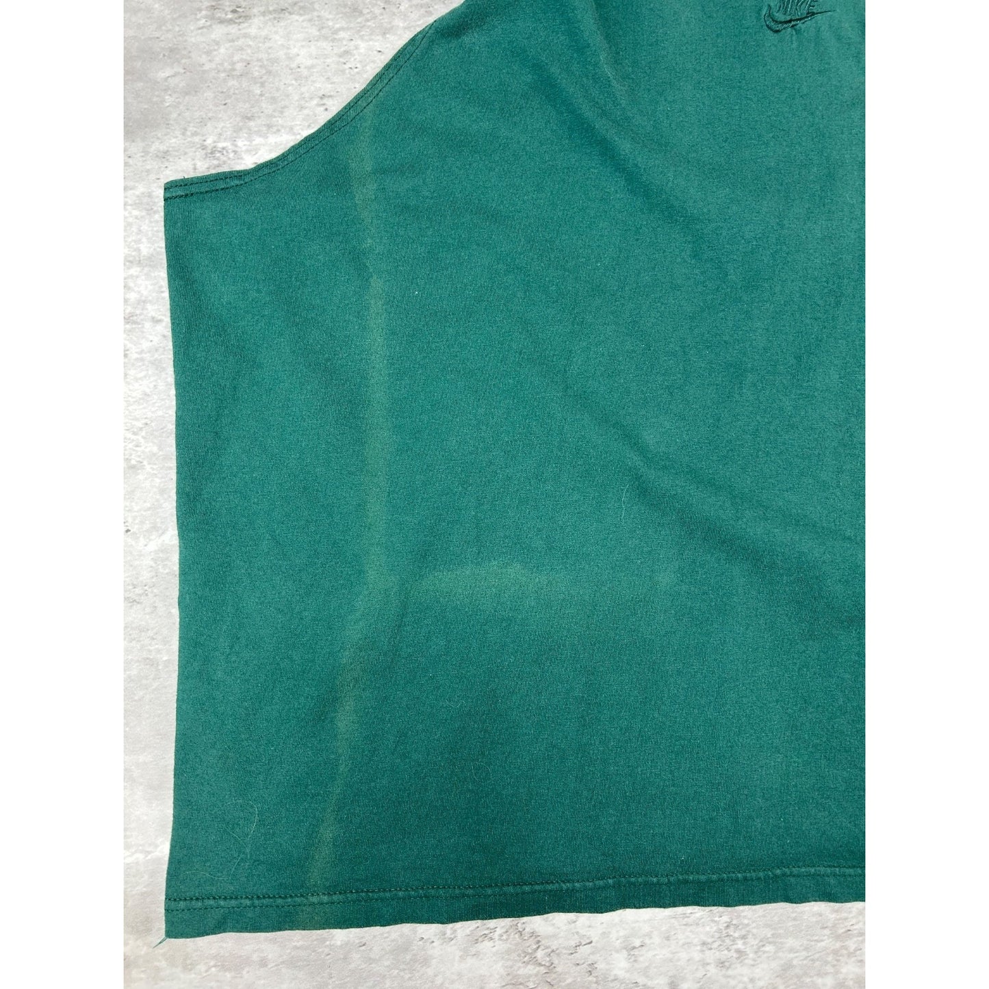 Vintage 90s Nike Tonal Embroidered Mini Swoosh Sleeveless T-Shirt Size XL