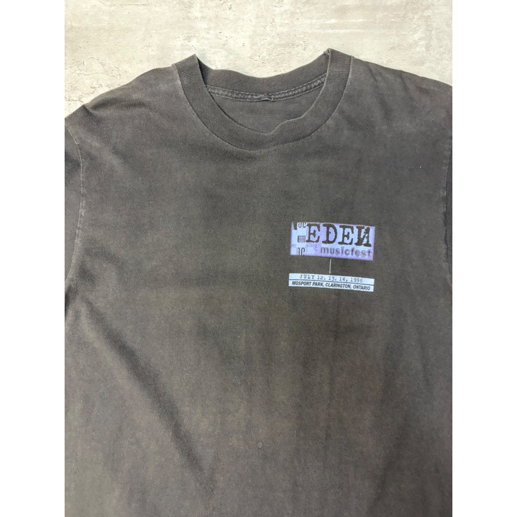 Vintage 1996 Eden Music Fest Alternative Rock Music Band T-Shirt Size