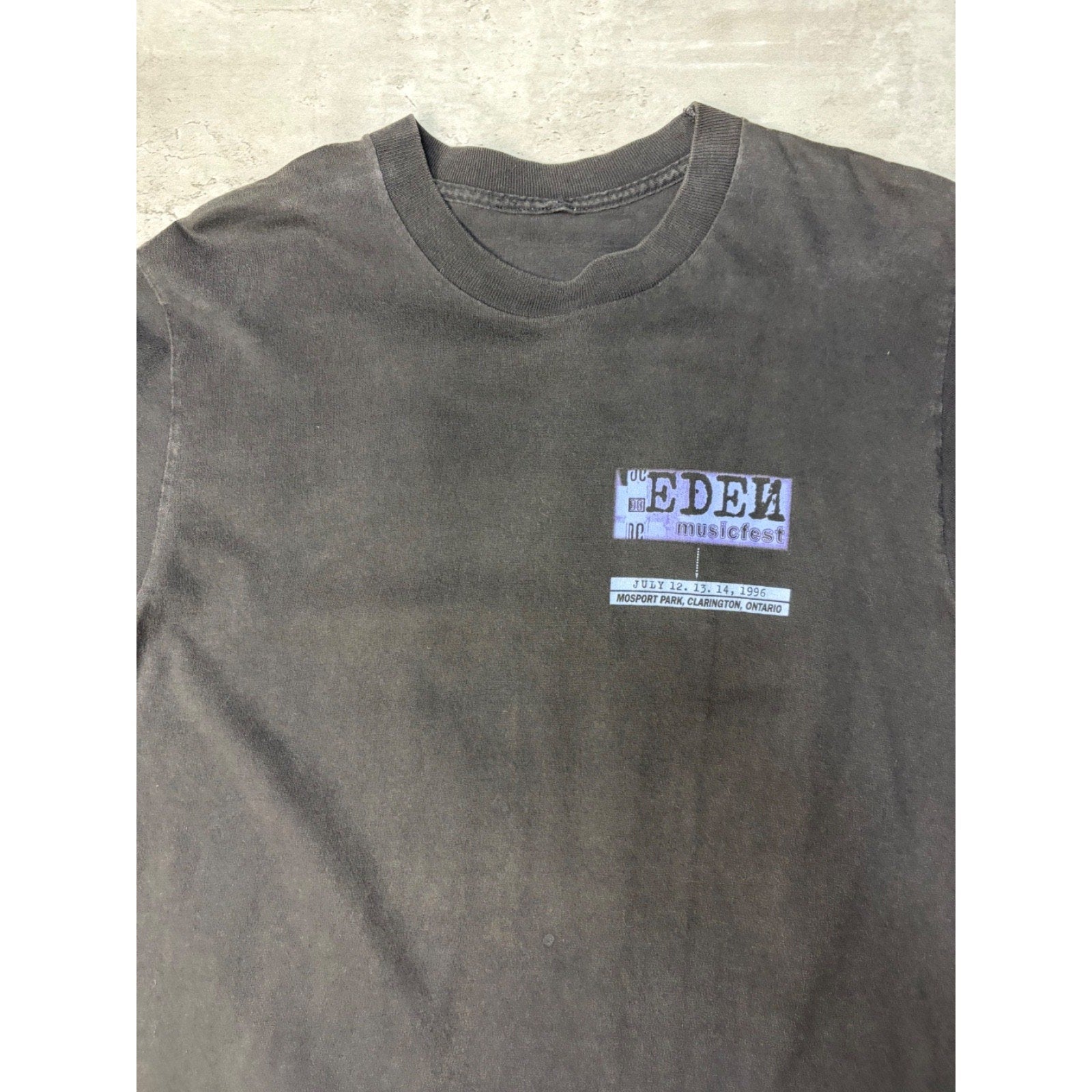 Vintage 1996 Eden Music Fest Alternative Rock Music Band T-Shirt Size