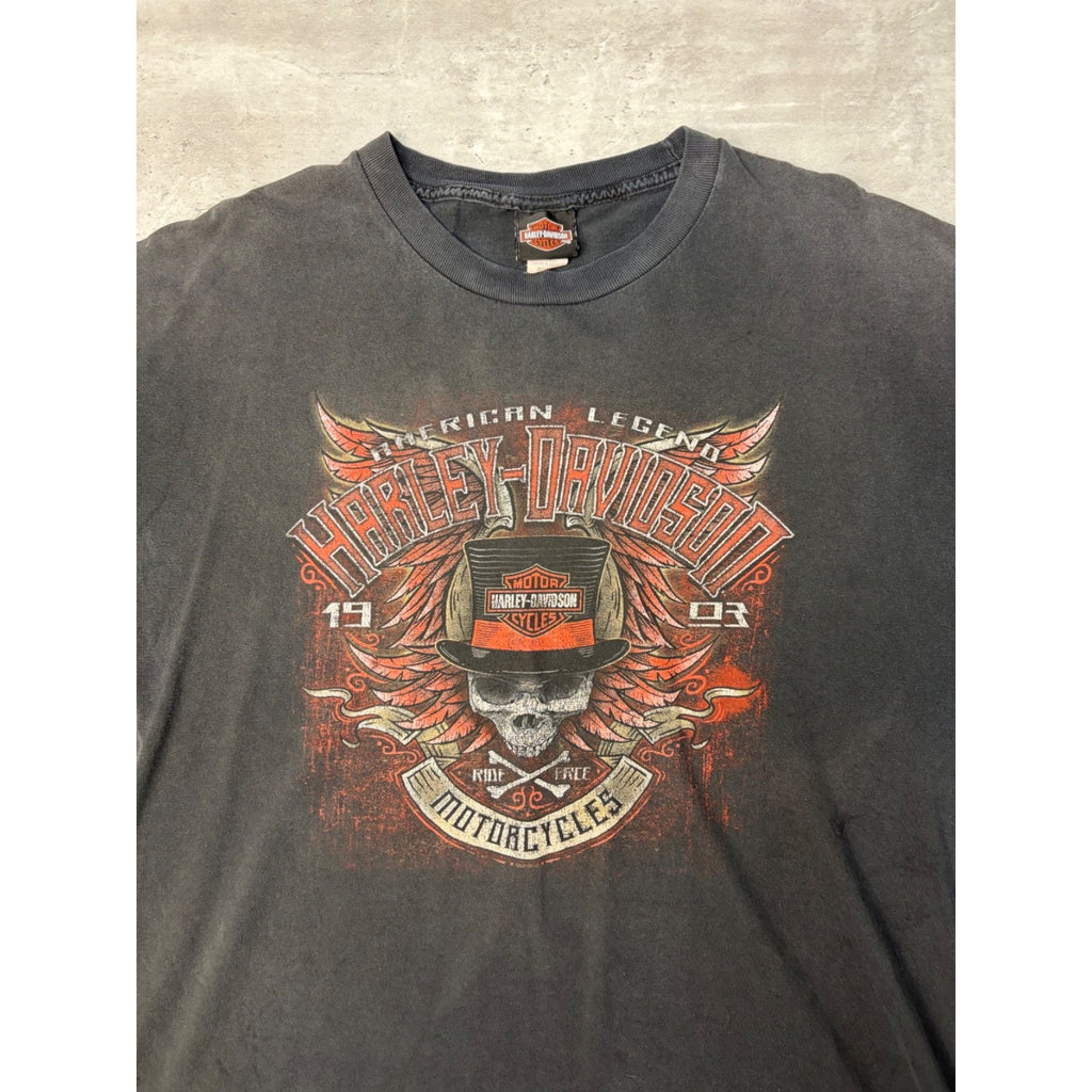 Harley Davidson American Legend Skull Graphic T-Shirt Size 2XL