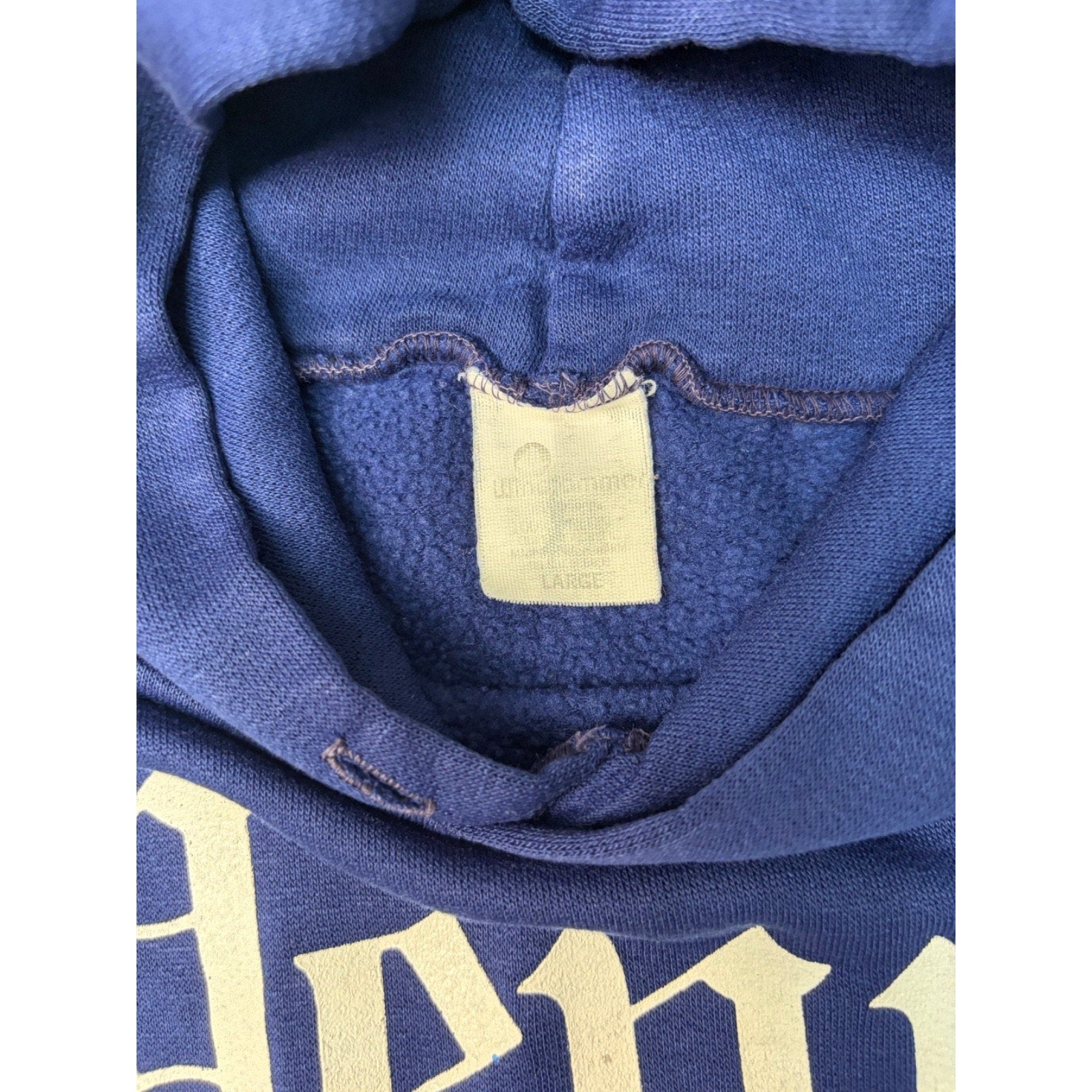 Vintage 80s/90s Penn State Nittany Lions NCAA Hooded Sweatshirt Size Large