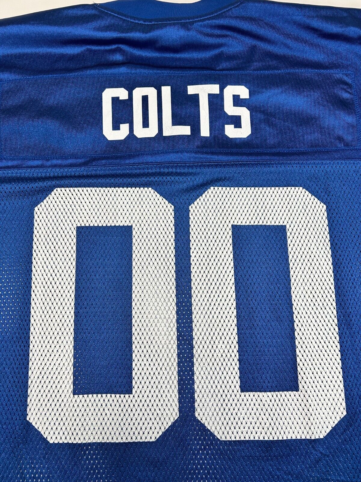 Vintage #00 Indianapolis Colts NFL Reebok Football Jersey Size XL Blue