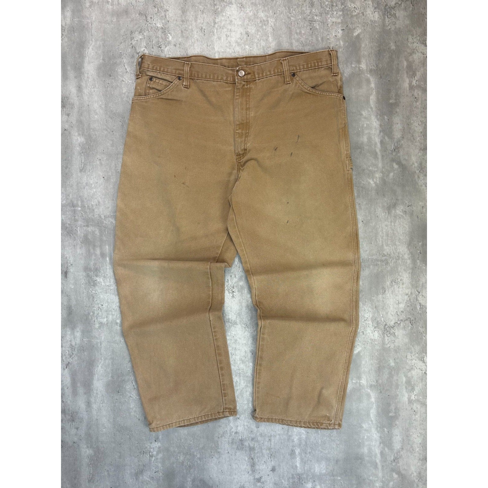 Vintage Dickies Canvas Workwear Carpenter Pants Size 41 Beige
