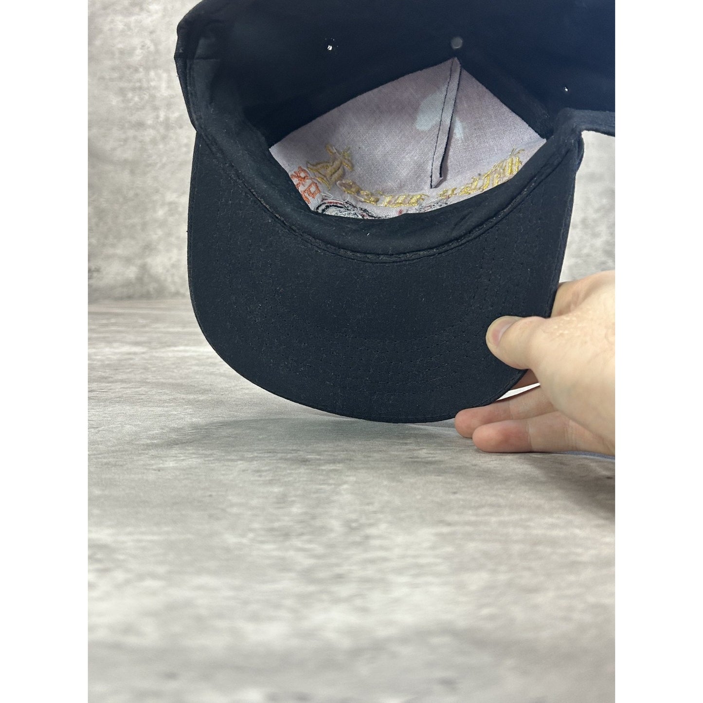 Vintage 1998 Bike Week Embroidered Motorcycles Spellout Snapback Hat OSFA