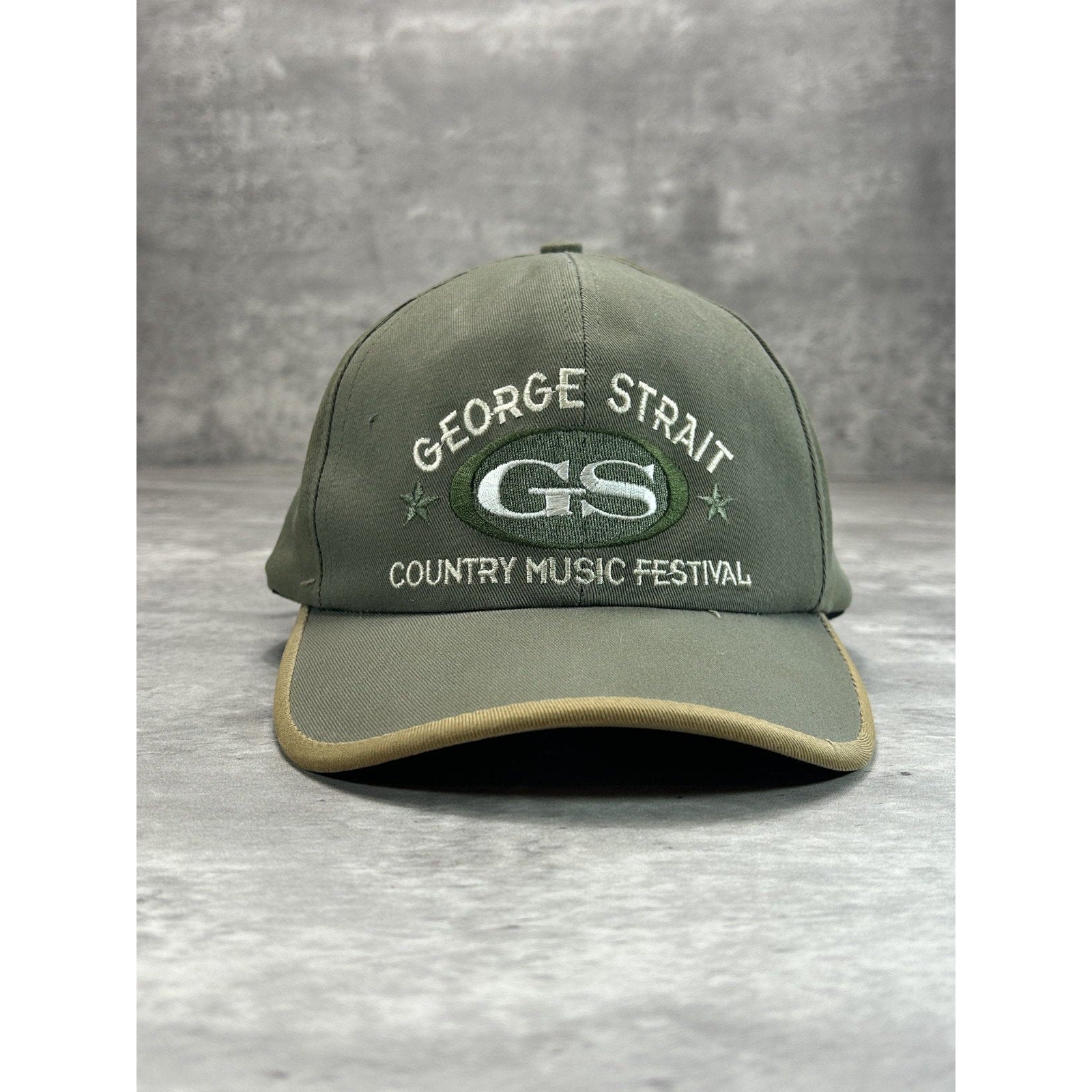 Vintage 90s George Strait Country Music Festival Embroidered Strapback Hat OSFA