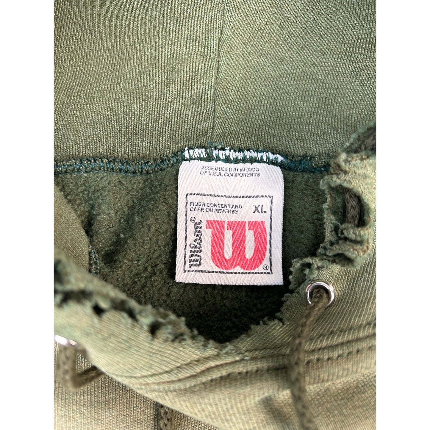 Vintage 90s Wilson Embroidered Spellout Pullover Hooded Sweatshirt Size XL