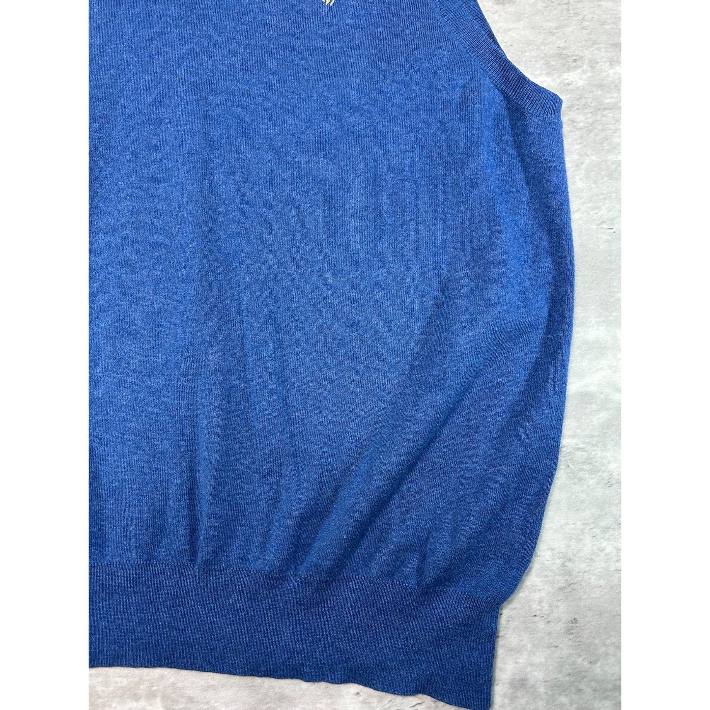 Vintage Polo Ralph Lauren Embroidered Pony Sweater Vest Size 2XL Blue