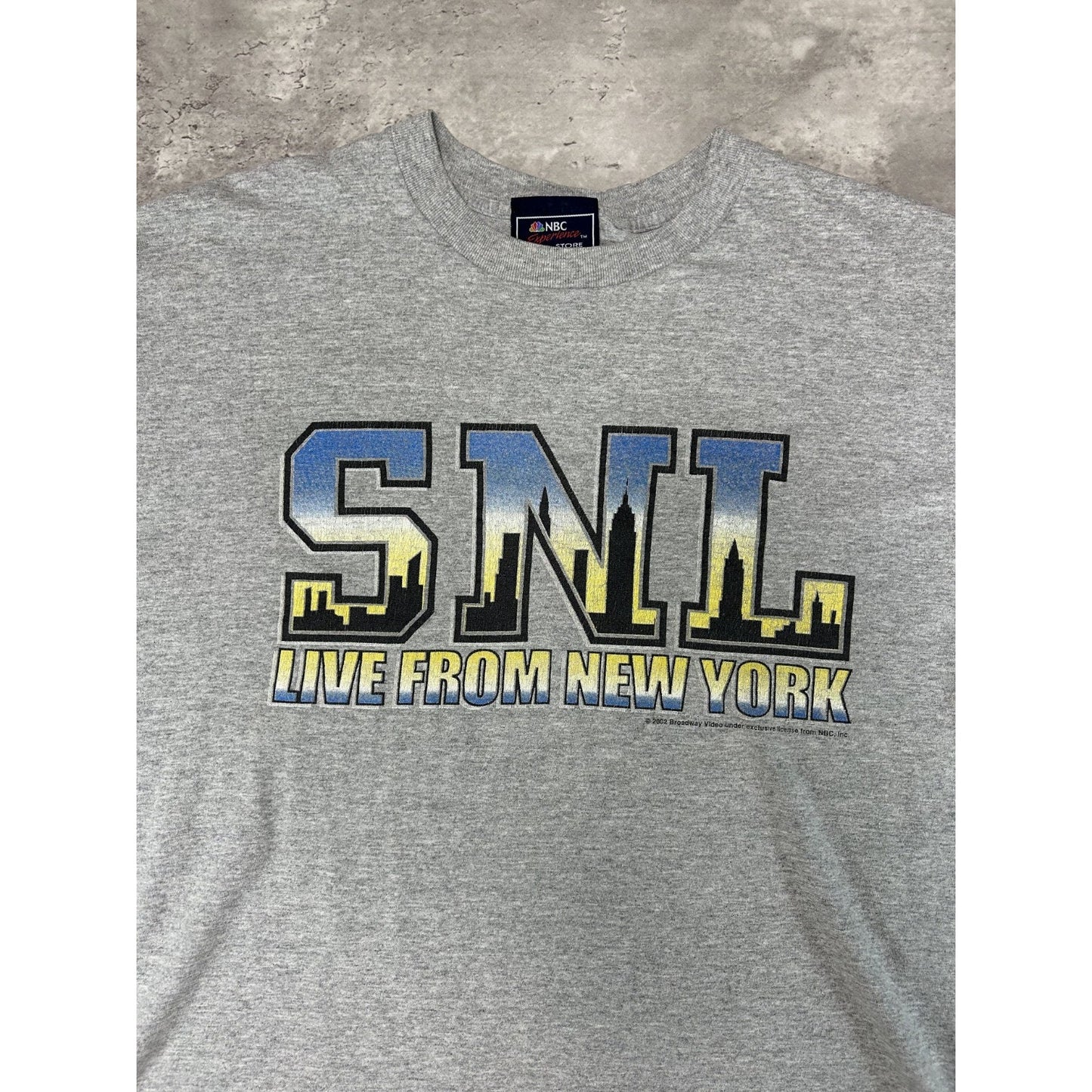 Vintage 2002 Saturday Night Live SNL Spellout Tv Show Promo T-Shirt Size XL
