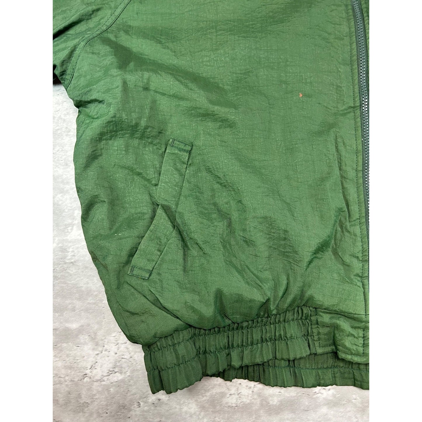 Vintage 90s Green Bay Packers NFL Full Zip Insulated Hooded Jacket Size Large