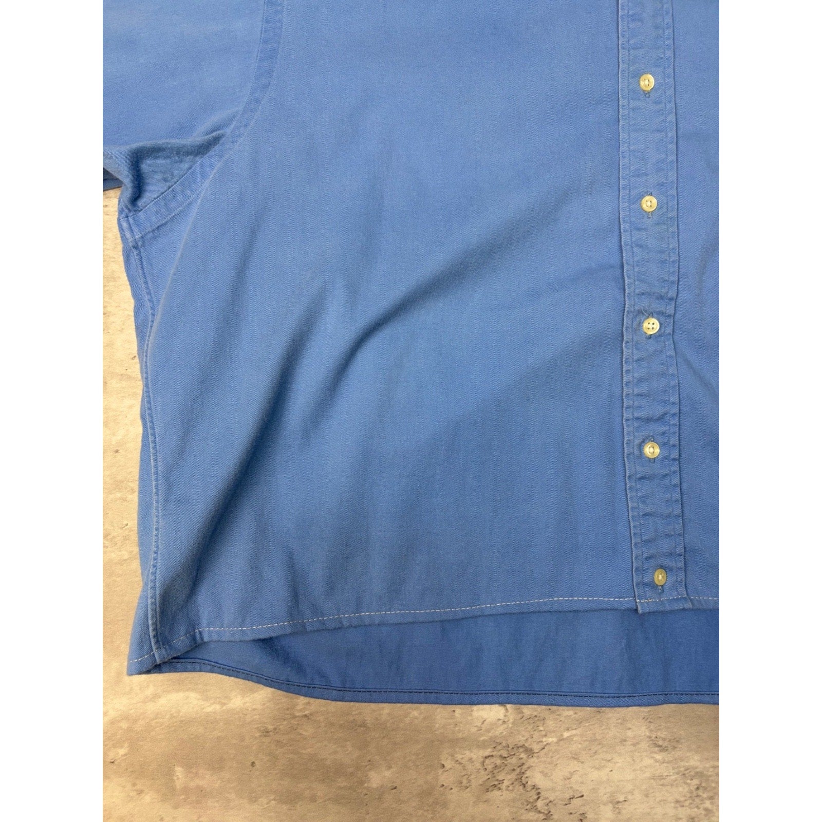 Vintage Polo Ralph Lauren Embroidered Pony Cropped Button Up Shirt Size 2XL