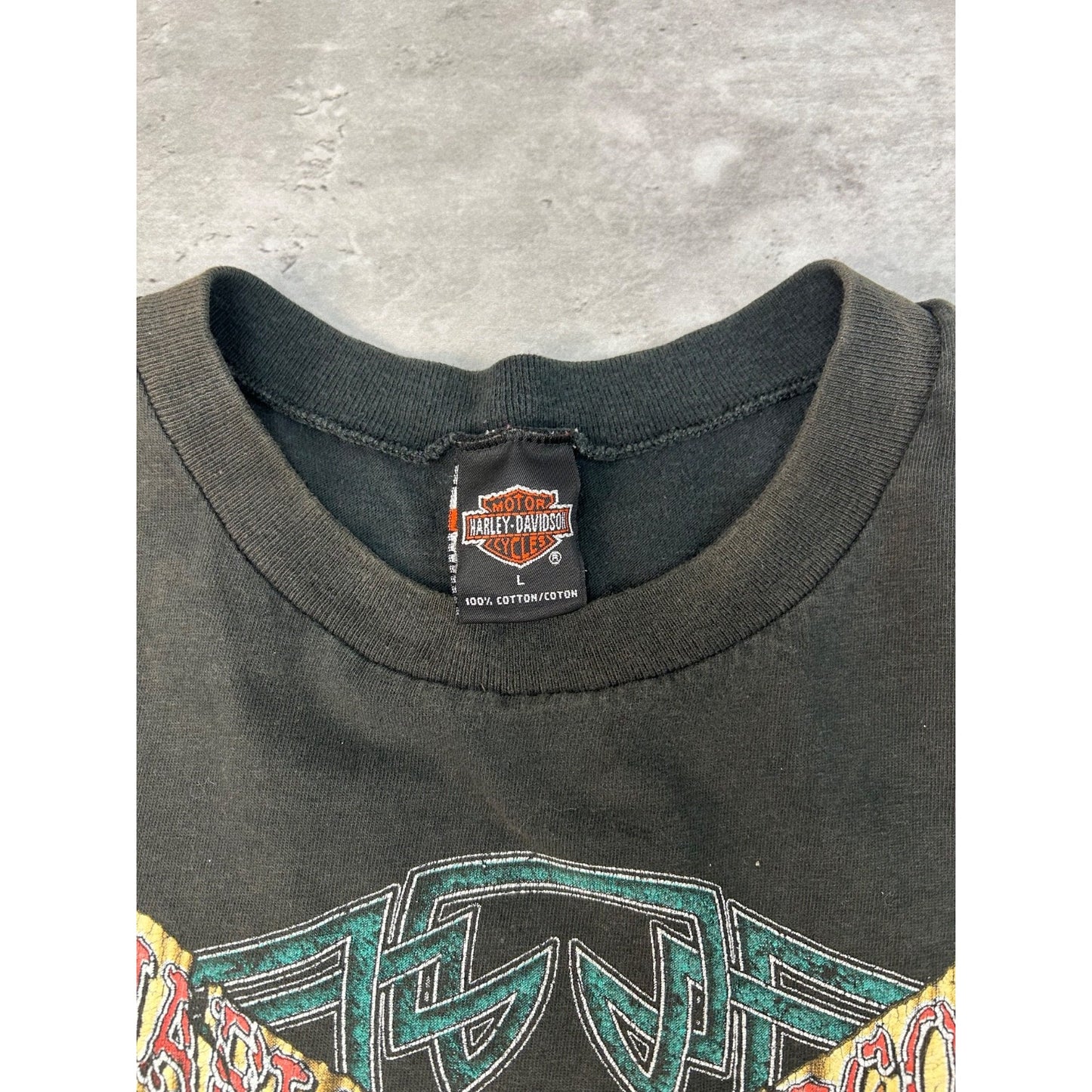 Vintage 1997 Harley Davidson Bald Eagle Graphic Sleeveless T-Shirt Size Large