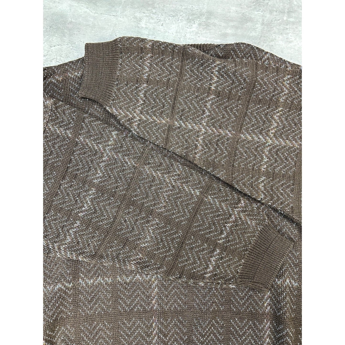 Vintage 90s Plaid Print Earth Tone Pullover Knit Sweater Size 3XL