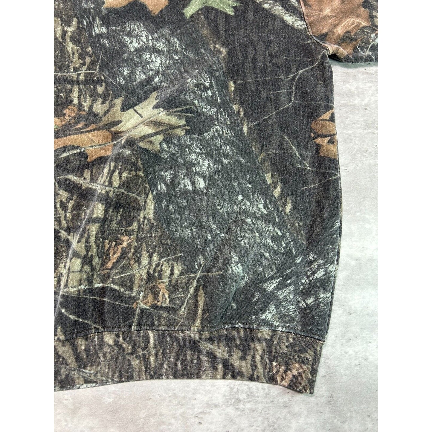 Vintage Mossy Oak Breakup Camo Crewneck Hunting Sweatshirt Size XL