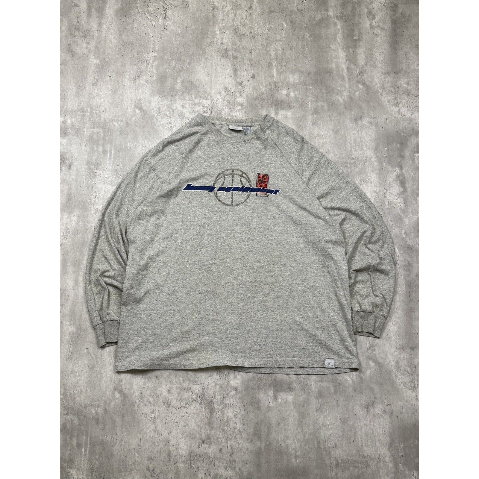 Vintage Y2K Bum Equipment Basketball Graphic Spellout Long Sleeve T-Shirt Sz XL