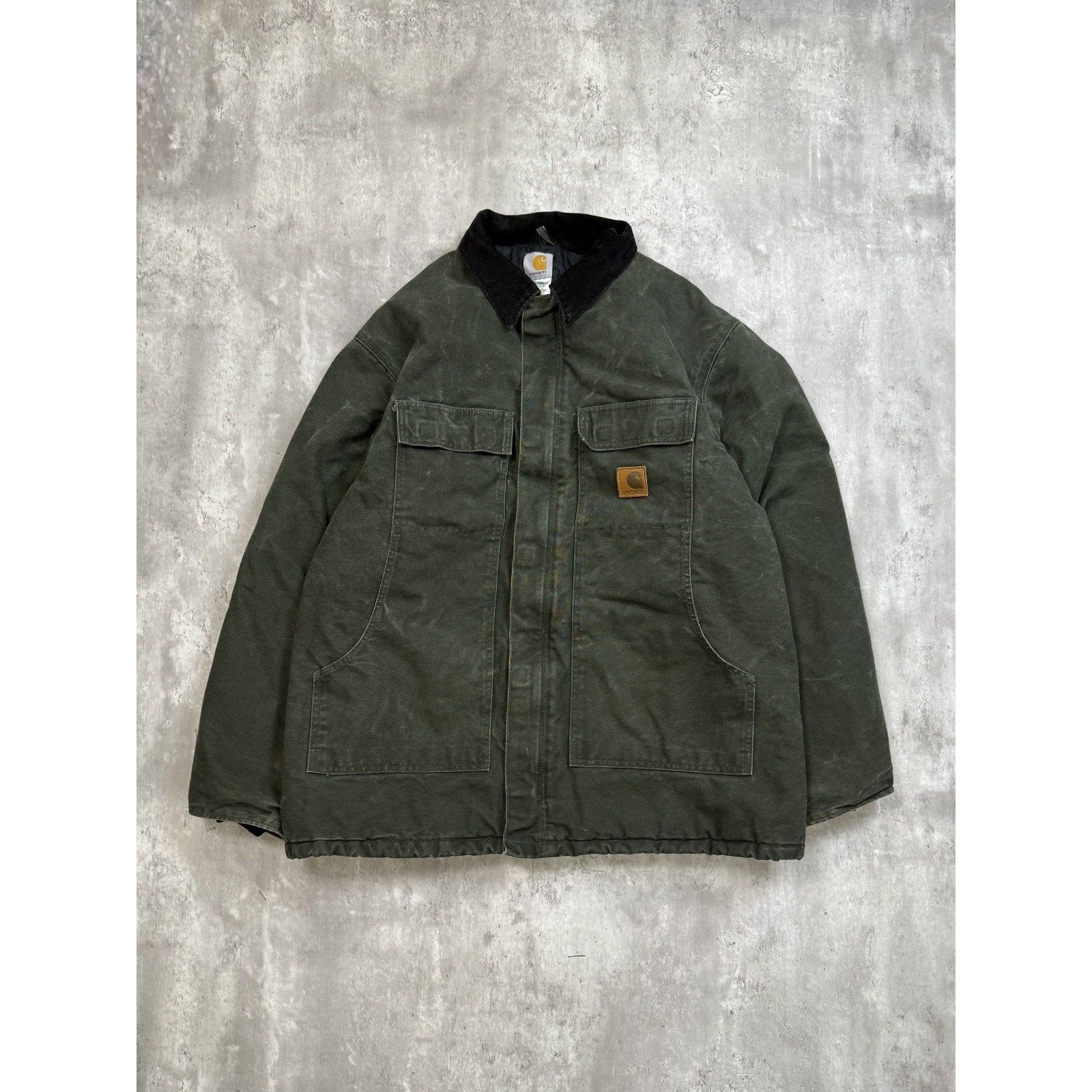 Vintage Carhartt Insulated Canvas Workwear Arctic Jacket Size XLT