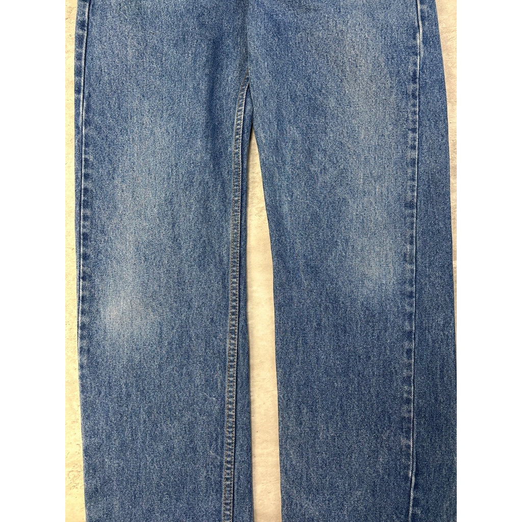 Vintage 90s Levis 550 Red Tab Straight Fit Dark Wash Denim Pants Size 33