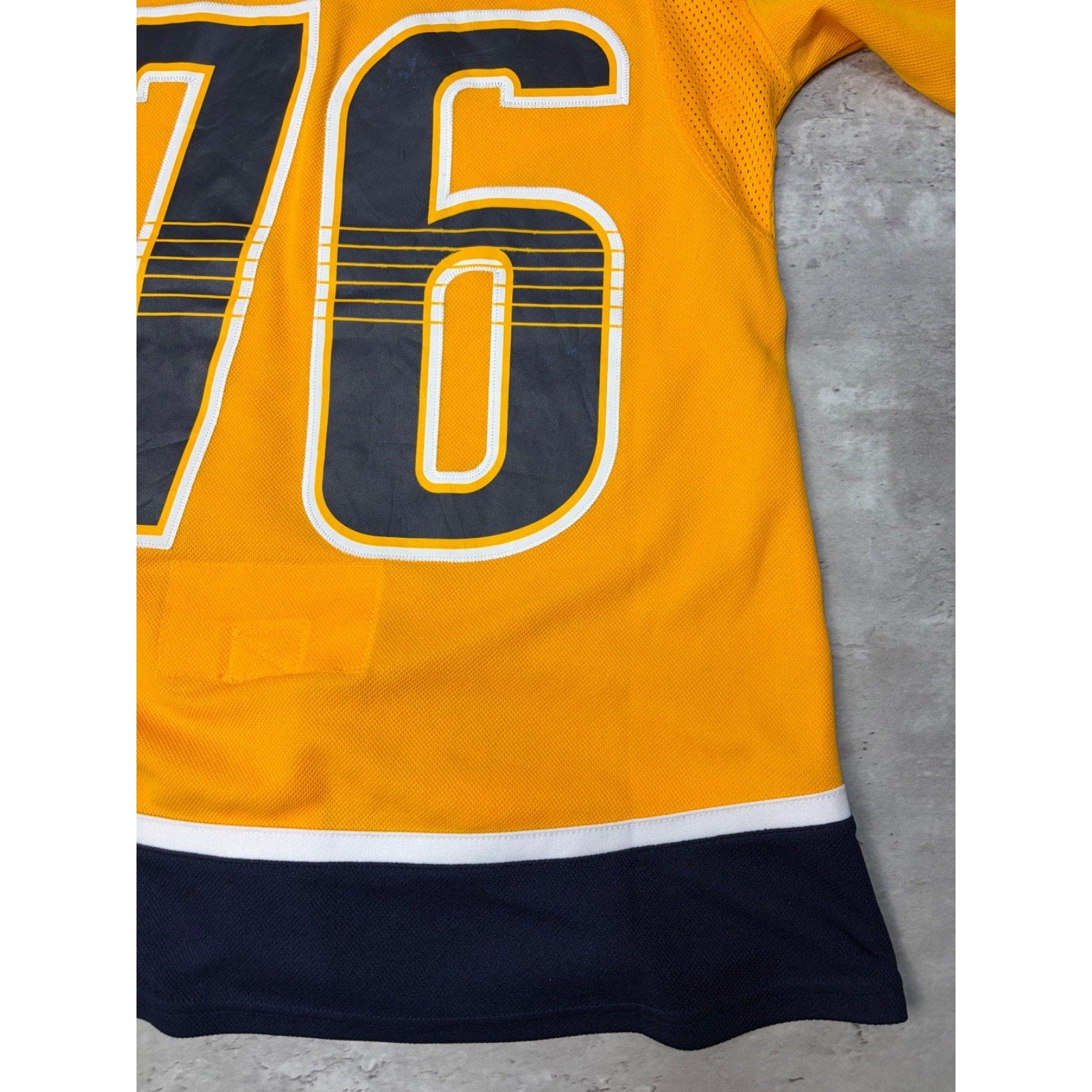 PK Subban #76 Nashville Predators NHL Adidas Fight Strap Hockey Jersey Sz Medium