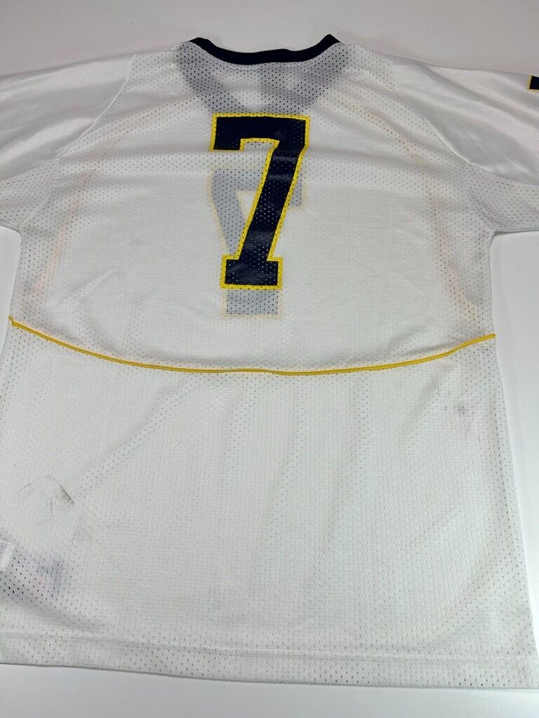 Vintage Michigan Wolverines NCAA #7 Nike Football Jersey Size XL White