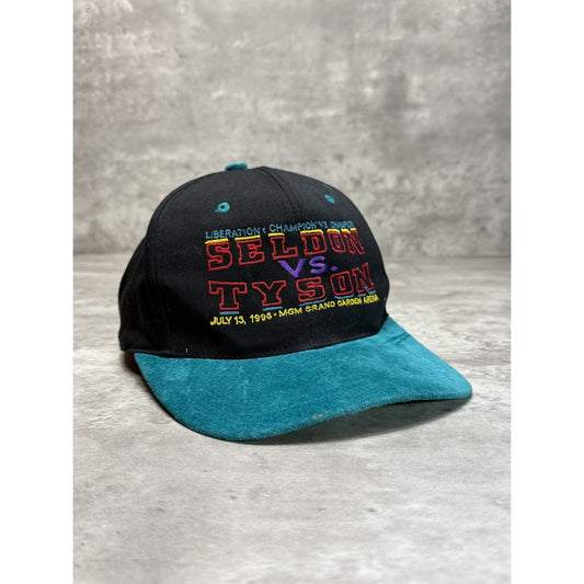 Vintage 1996 MGM Seldon Vs Tyson Boxing Embroidered Snapback Hat OSFA