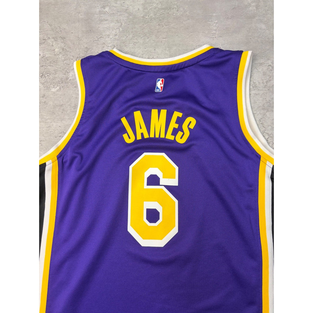 Vintage Lebron James #6 Los Angeles Lakers NBA Basketball Jersey Sz Large YOUTH