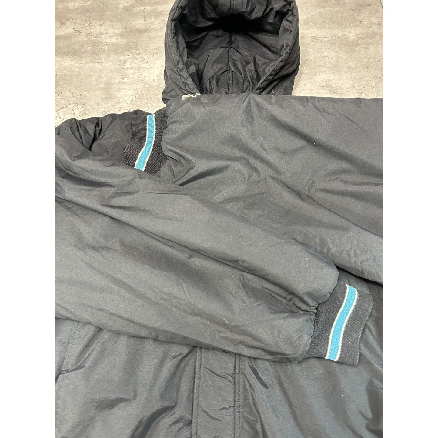 Vintage 80s/90s San Jose Sharks NHL Starter Insulated Full Zip Jacket Size XL