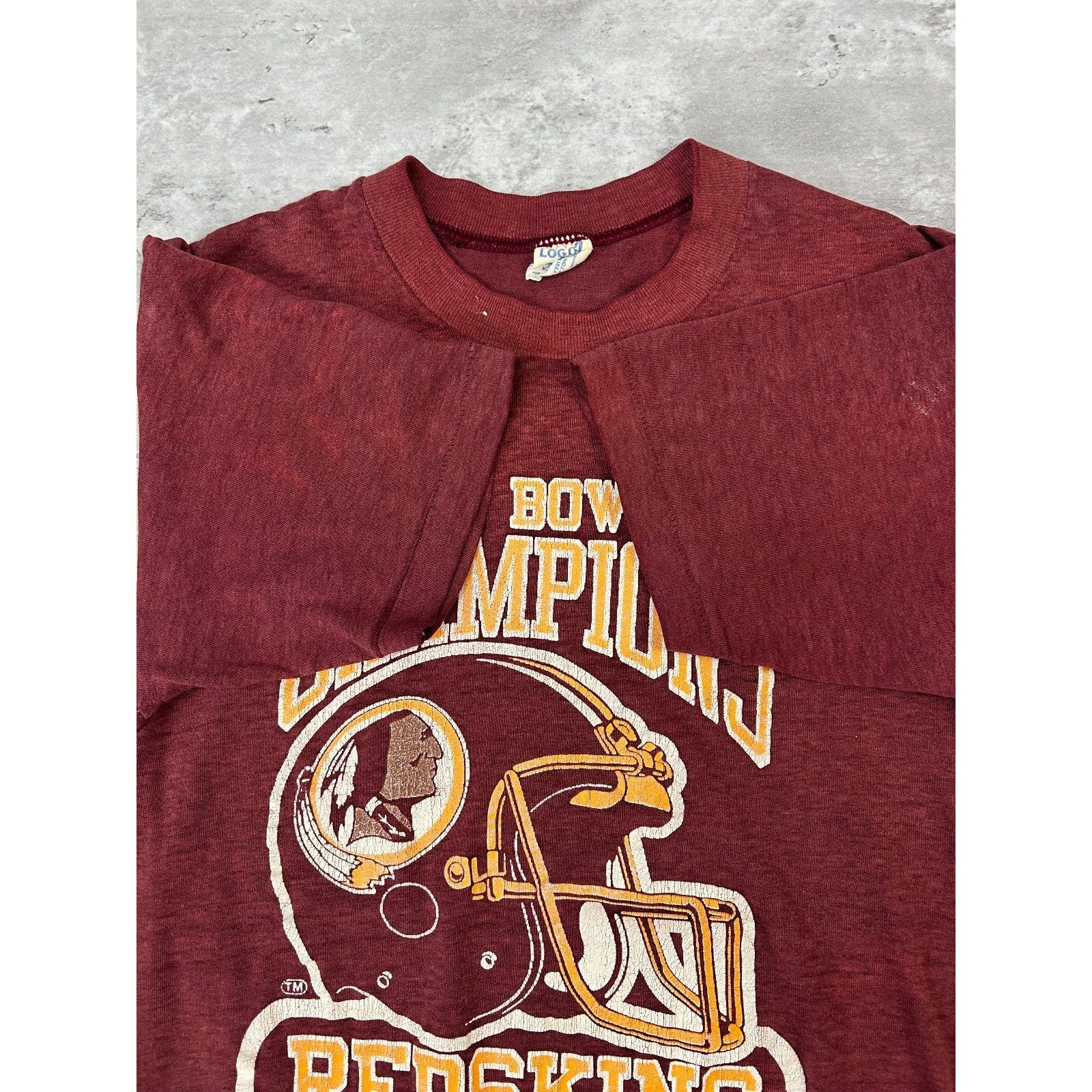 Vintage 1983 Washington Redskins NFL Super Bowl XVII Champs T-Shirt Size Medium