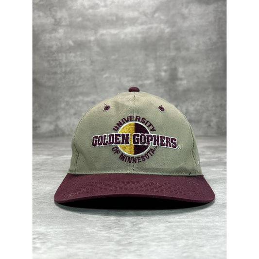 Vintage 90s Minnesota Golden Gophers NCAA Embroidered Snapback Hat OSFA